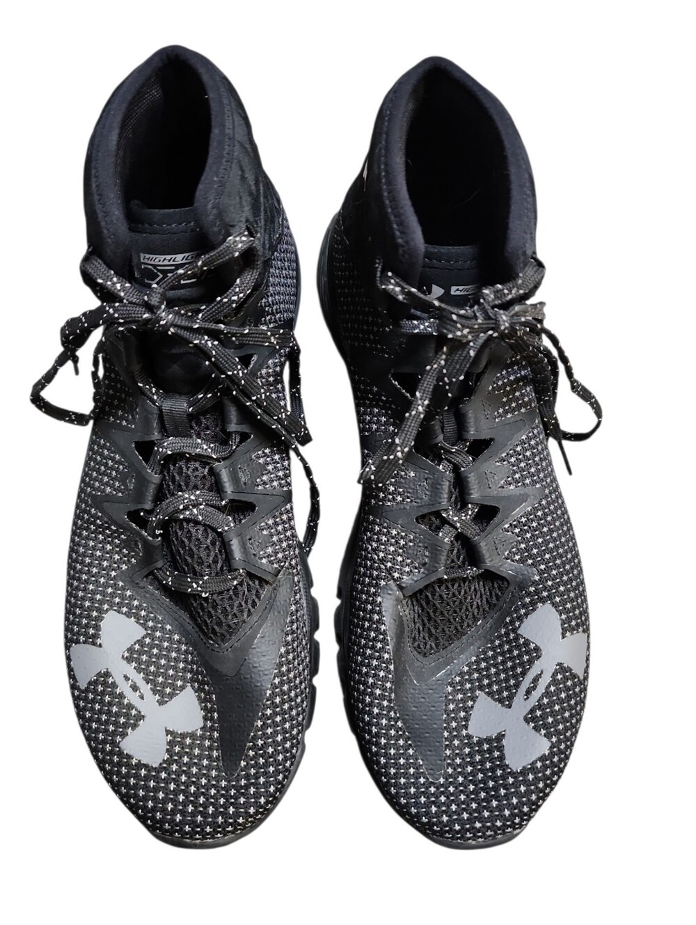 Under Armour Mens Project Rock Delta Size 9 Black Training Shoes